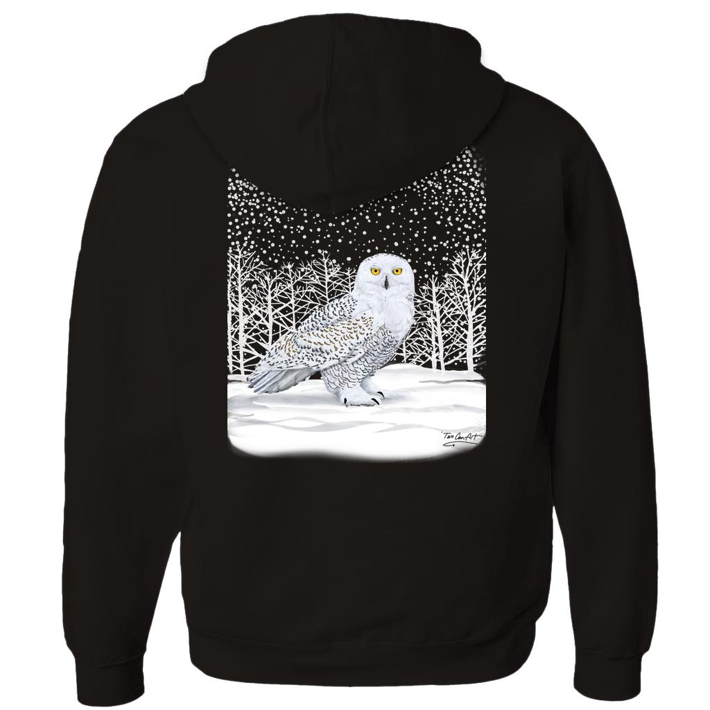 Snowy Owl Hoodies Zip Up Two Can Art