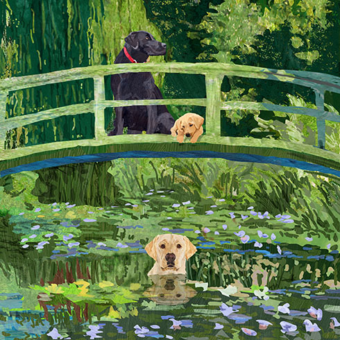 Monet Labs Wall Art Giclee Print on Canvas or Fine Art Paper