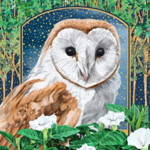 Night Owl Wall Art Giclee Print on Canvas or Fine Art Paper