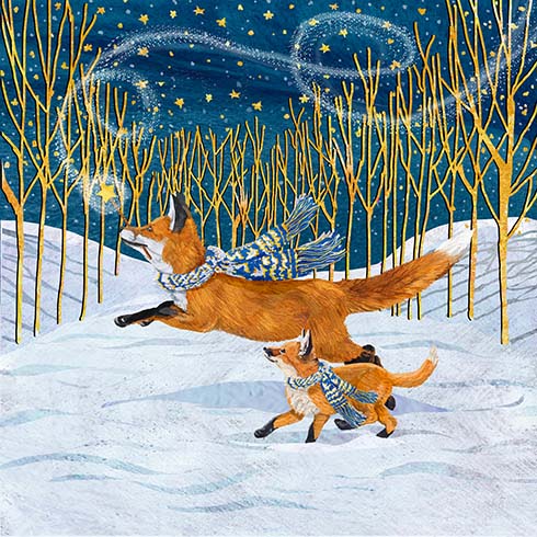 Moonlight Magic White Wolf Wall Art Giclee Print on Canvas or Fine Art Paper - Image 2